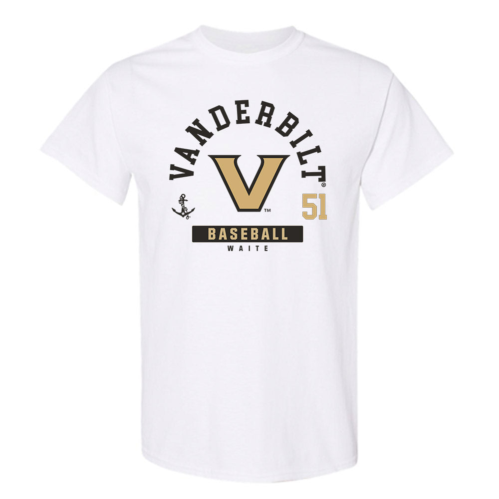 Vanderbilt - NCAA Baseball : Ryker Waite - Classic Fashion Shersey T-Shirt-0