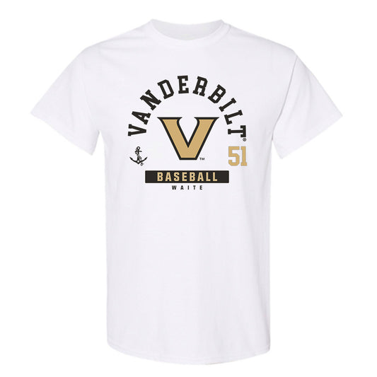 Vanderbilt - NCAA Baseball : Ryker Waite - Classic Fashion Shersey T-Shirt-0