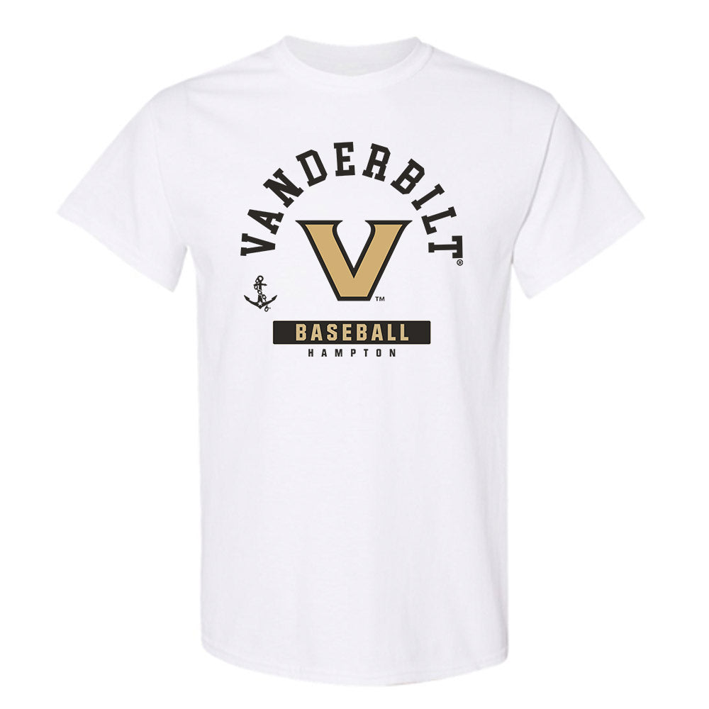 Vanderbilt - NCAA Baseball : Will Hampton - Classic Fashion Shersey T-Shirt-0