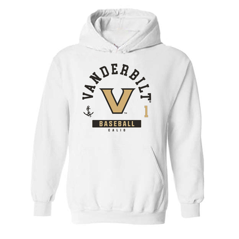 Vanderbilt - NCAA Baseball : AJ Calio - Classic Fashion Shersey Hooded Sweatshirt-0