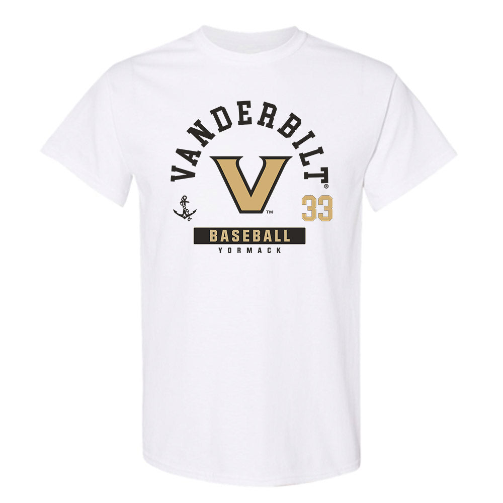 Vanderbilt - NCAA Baseball : Ryan Yormack - Classic Fashion Shersey T-Shirt-0
