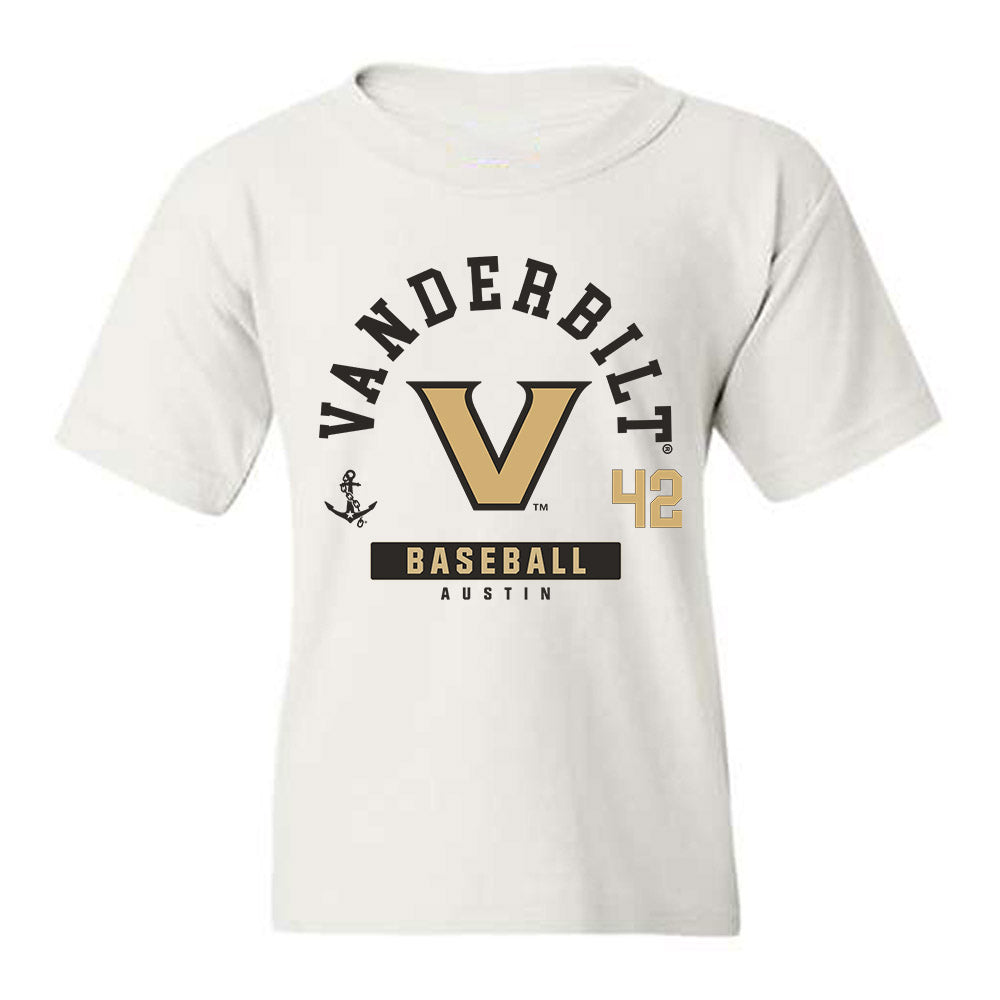 Vanderbilt - NCAA Baseball : Reginald Austin - Classic Fashion Shersey Youth T-Shirt-0
