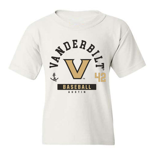 Vanderbilt - NCAA Baseball : Reginald Austin - Classic Fashion Shersey Youth T-Shirt-0