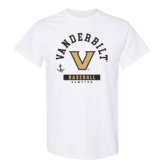 Vanderbilt - NCAA Baseball : Will Hampton - Classic Fashion Shersey T-Shirt-0