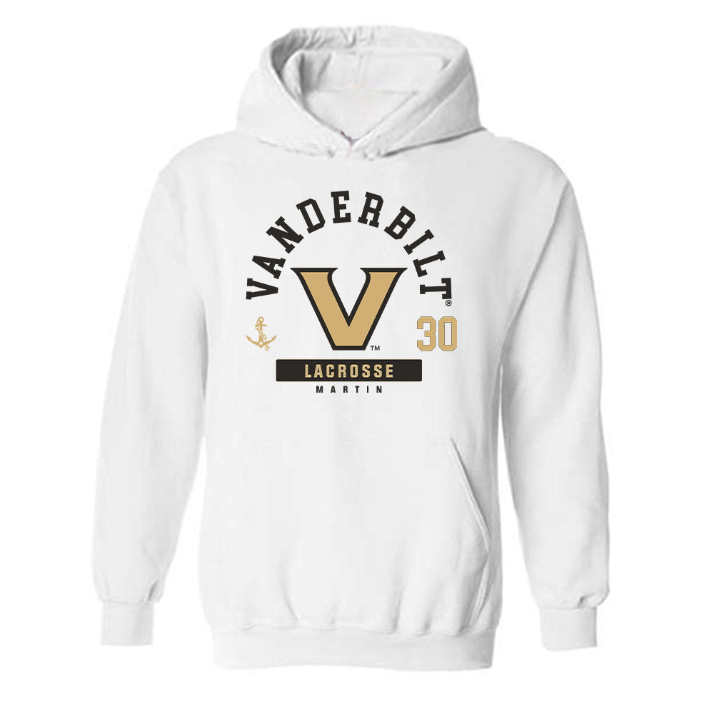 Vanderbilt - NCAA Women's Lacrosse : Emme Martin - Classic Fashion Shersey Hooded Sweatshirt-0