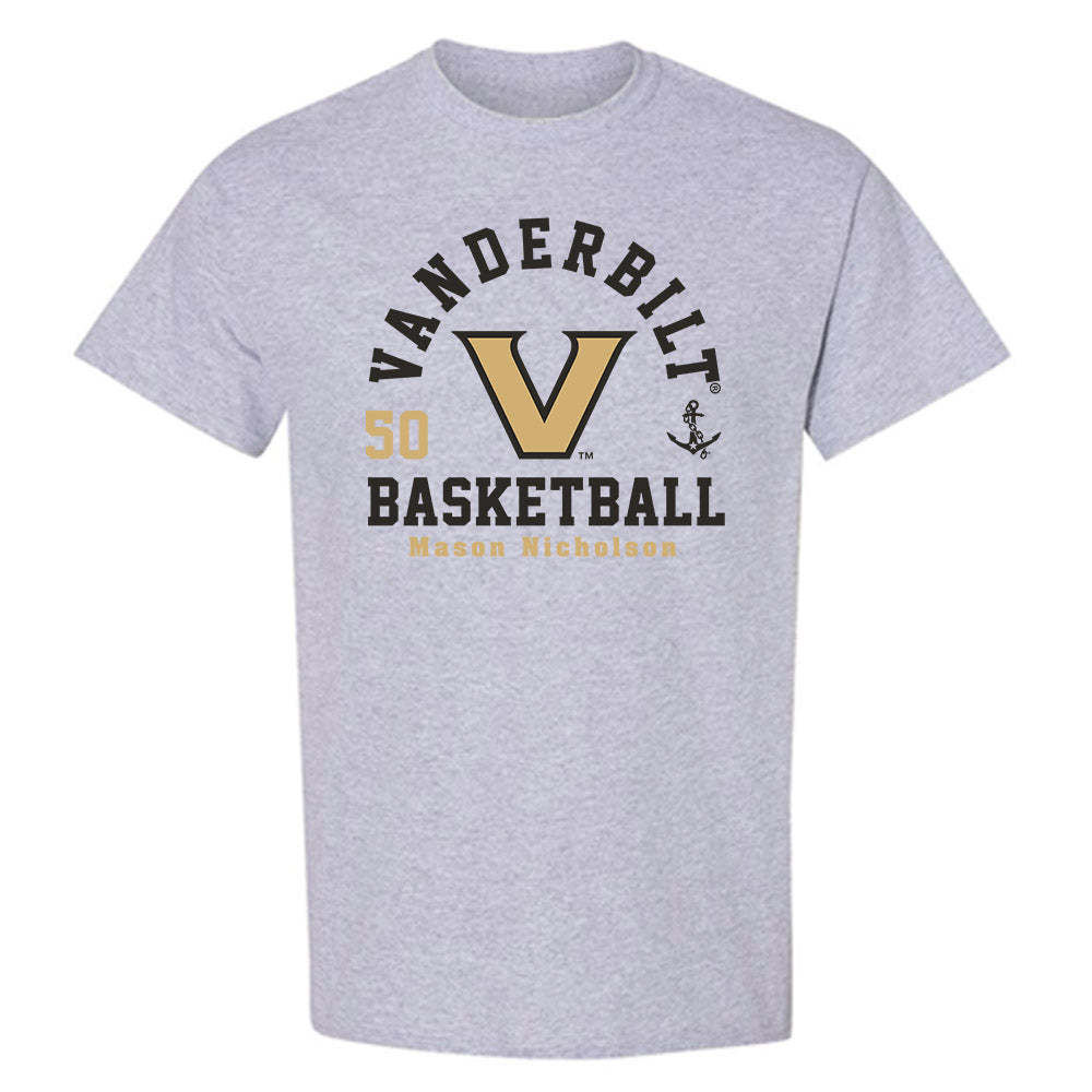 Vanderbilt - NCAA Men's Basketball : Mason Nicholson - Classic Fashion Shersey T-Shirt-0