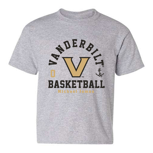 Vanderbilt - NCAA Men's Basketball : Michael James - Classic Fashion Shersey Youth T-Shirt-0