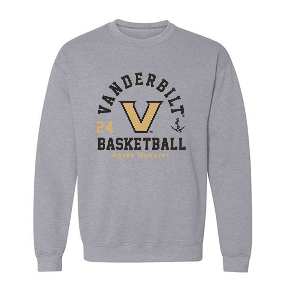 Vanderbilt - NCAA Women's Basketball : Agata Makurat - Classic Fashion Shersey Crewneck Sweatshirt-0