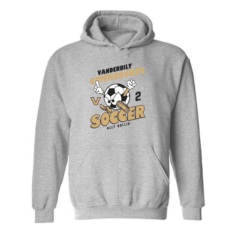 Vanderbilt - NCAA Women's Soccer : Ally Bollig - Classic Fashion Shersey Hooded Sweatshirt