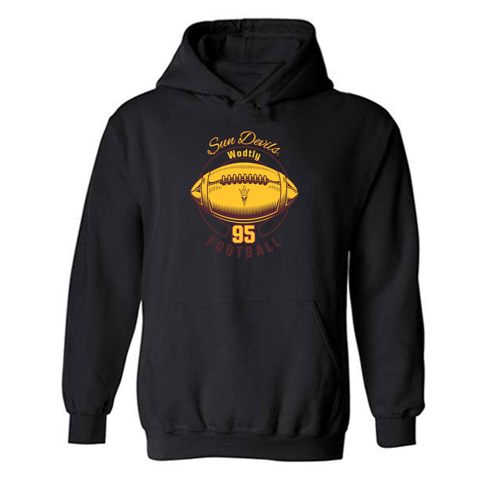 Arizona State - NCAA Football : Justin Wodtly - Classic Fashion Shersey Hooded Sweatshirt