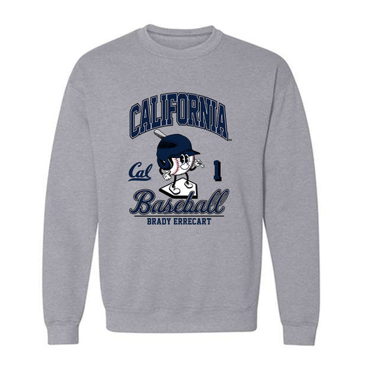 UC Berkeley - NCAA Baseball : Brady Errecart - Fashion Shersey Crewneck Sweatshirt-0