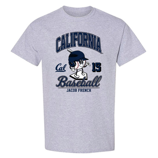 UC Berkeley - NCAA Baseball : Jacob French - Fashion Shersey T-Shirt-0
