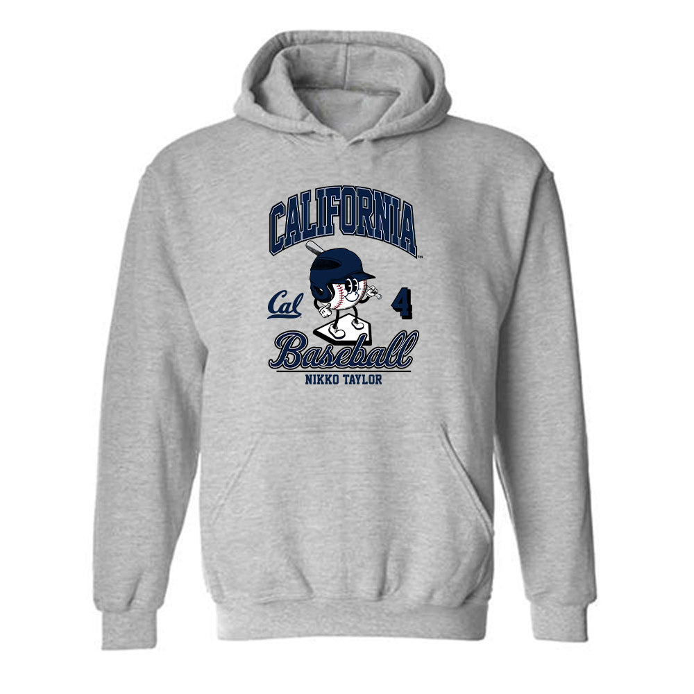 UC Berkeley - NCAA Baseball : Nikko Taylor - Fashion Shersey Hooded Sweatshirt-0