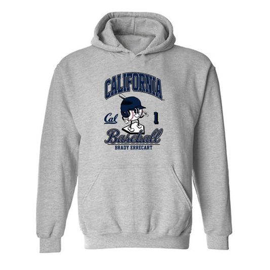 UC Berkeley - NCAA Baseball : Brady Errecart - Fashion Shersey Hooded Sweatshirt-0
