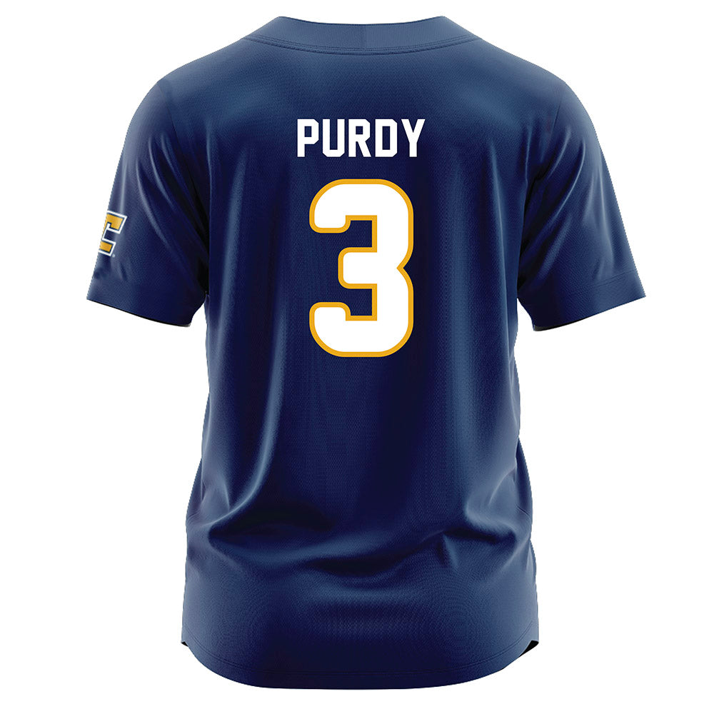  - NCAA Softball : jayce purdy - Navy Jersey-1