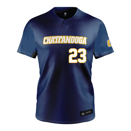 UTC - NCAA Softball : Taylor Long - Navy Jersey