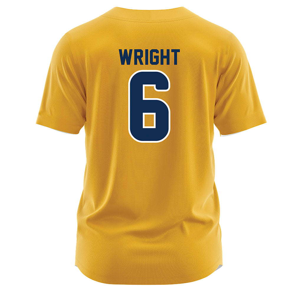 UTC - NCAA Softball : Zoe Wright - Gold Jersey-1
