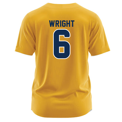 UTC - NCAA Softball : Zoe Wright - Gold Jersey-1