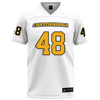  - NCAA Football : Brody Gann - White Football Jersey-0