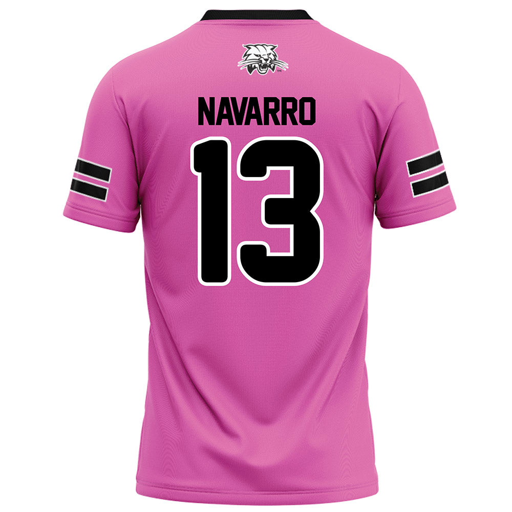 Ohio - NCAA Football : Parker Navarro - Pink Football Jersey-1