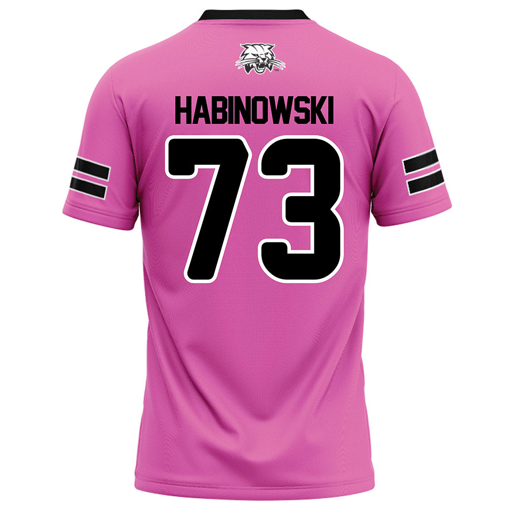 Ohio - NCAA Football : Joseph Habinowski - Pink Football Jersey