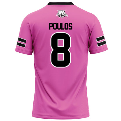 Ohio - NCAA Football : Nick Poulos - Pink Football Jersey