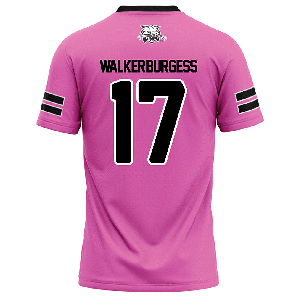 Ohio - NCAA Football : Marcel Walker-Burgess - Pink Football Jersey