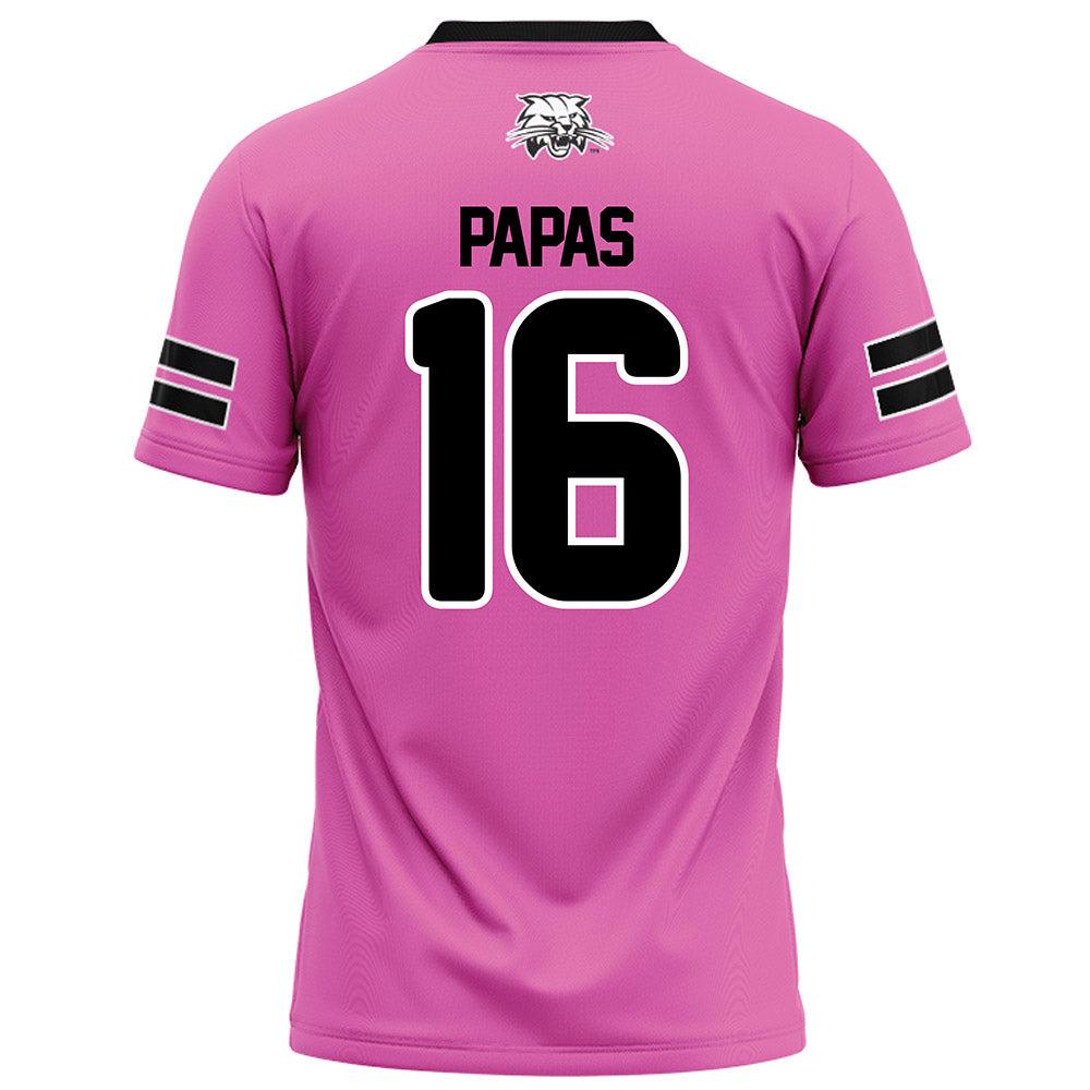 Ohio - NCAA Football : Matthew Papas - Pink Football Jersey-1