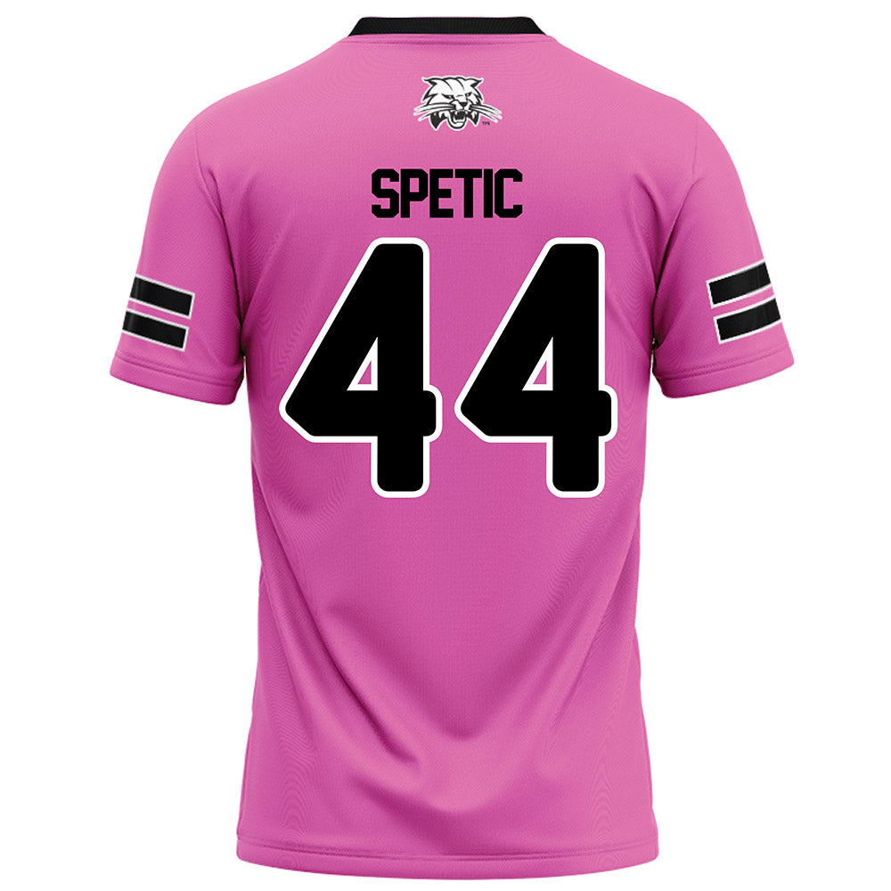 Ohio - NCAA Football : Gianni Spetic - Pink Football Jersey