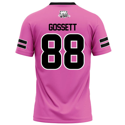 Ohio - NCAA Football : Caleb Gossett - Pink Football Jersey