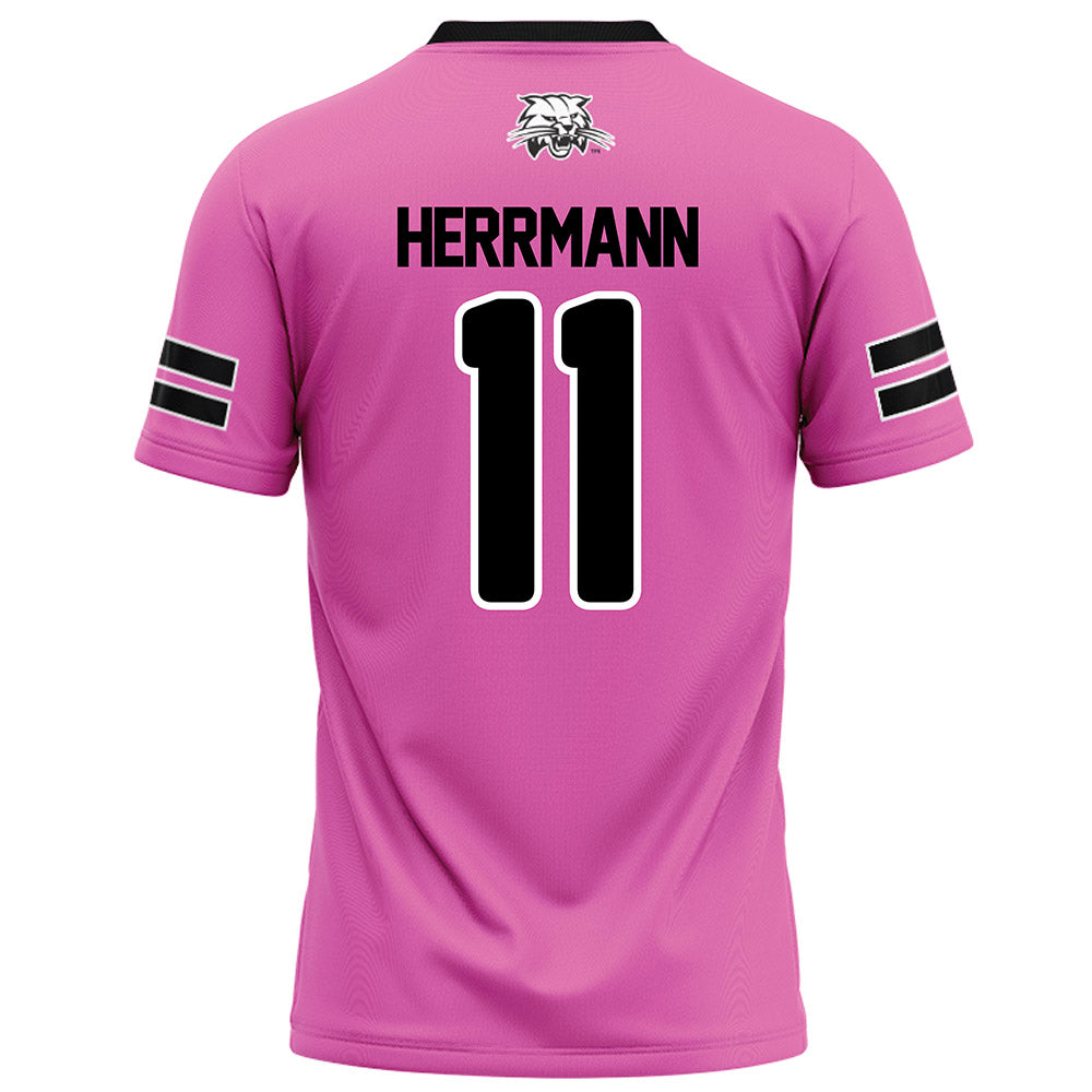 Ohio - NCAA Football : Evan Herrmann - Pink Football Jersey-1