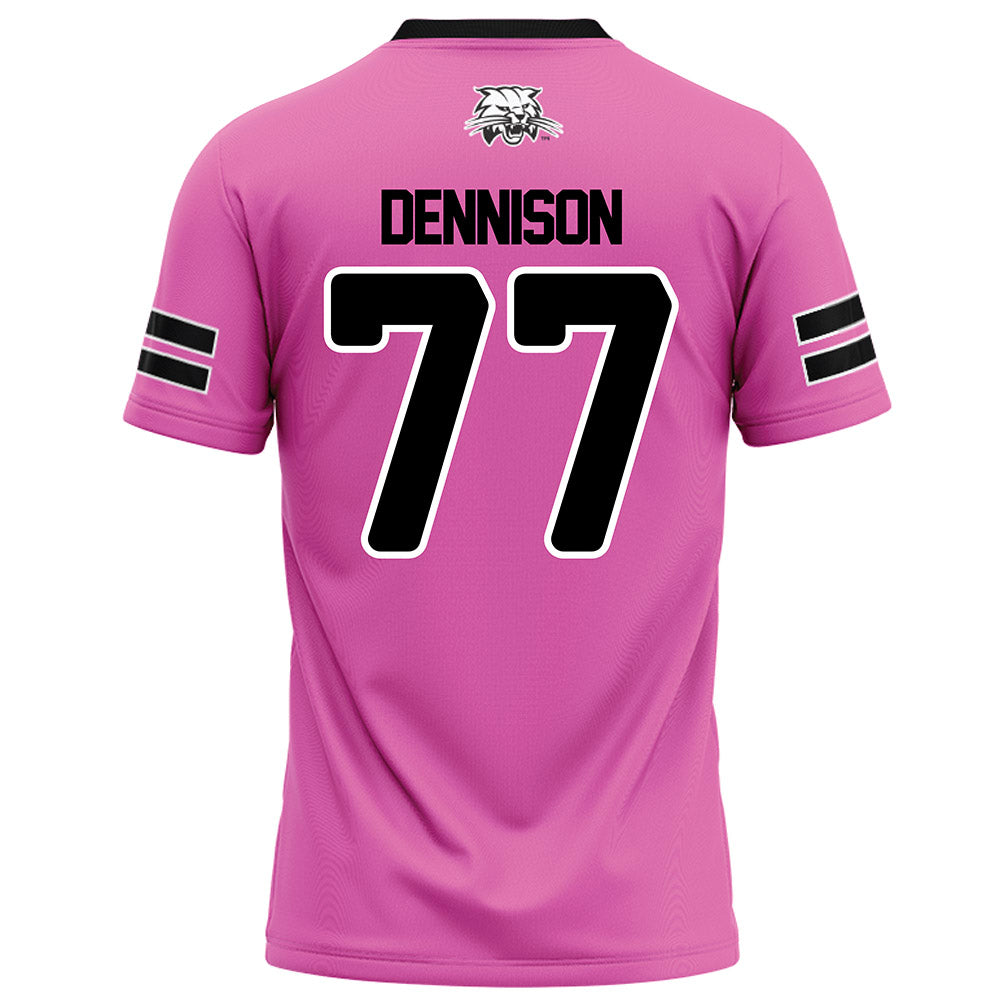 Ohio - NCAA Football : Jacob Dennison - Pink Football Jersey