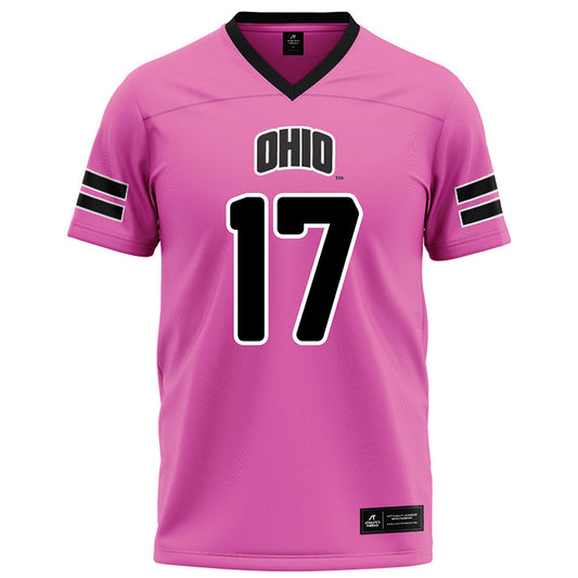 Ohio - NCAA Football : Caleb Chamberlin - Pink Football Jersey-0