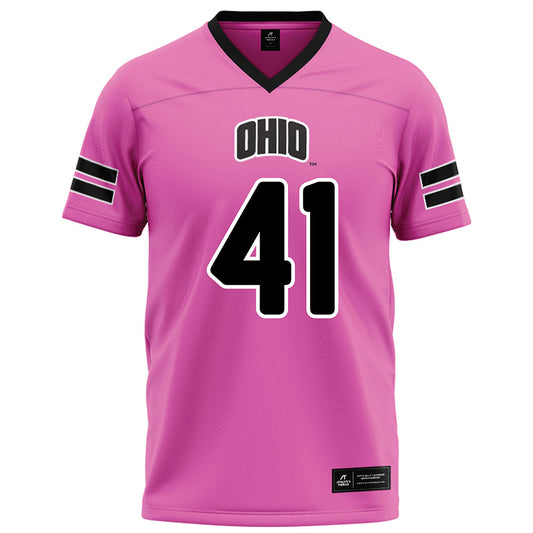 Ohio - NCAA Football : Devon Hunter - Pink Football Jersey