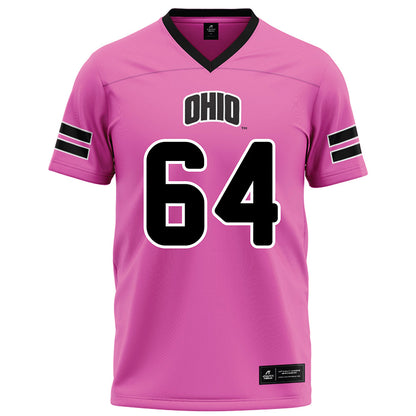 Ohio - NCAA Football : Seth Anstead - Pink Football Jersey