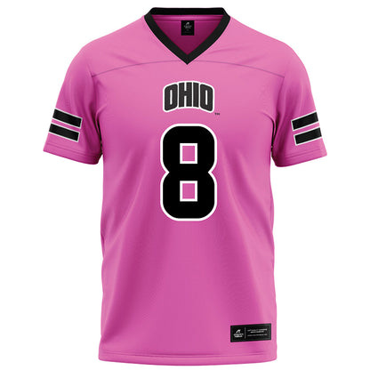 Ohio - NCAA Football : Ben McNaboe - Pink Football Jersey