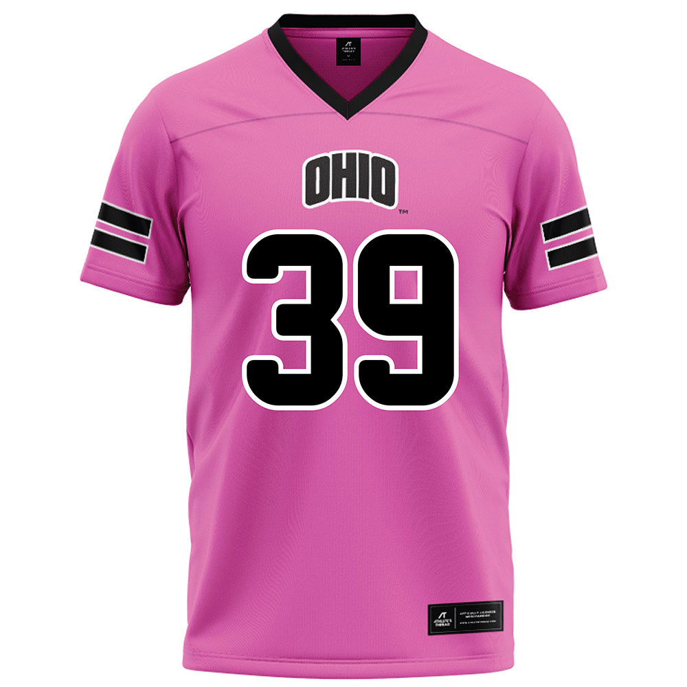 Ohio - NCAA Football : Colby Garfield - Pink Football Jersey