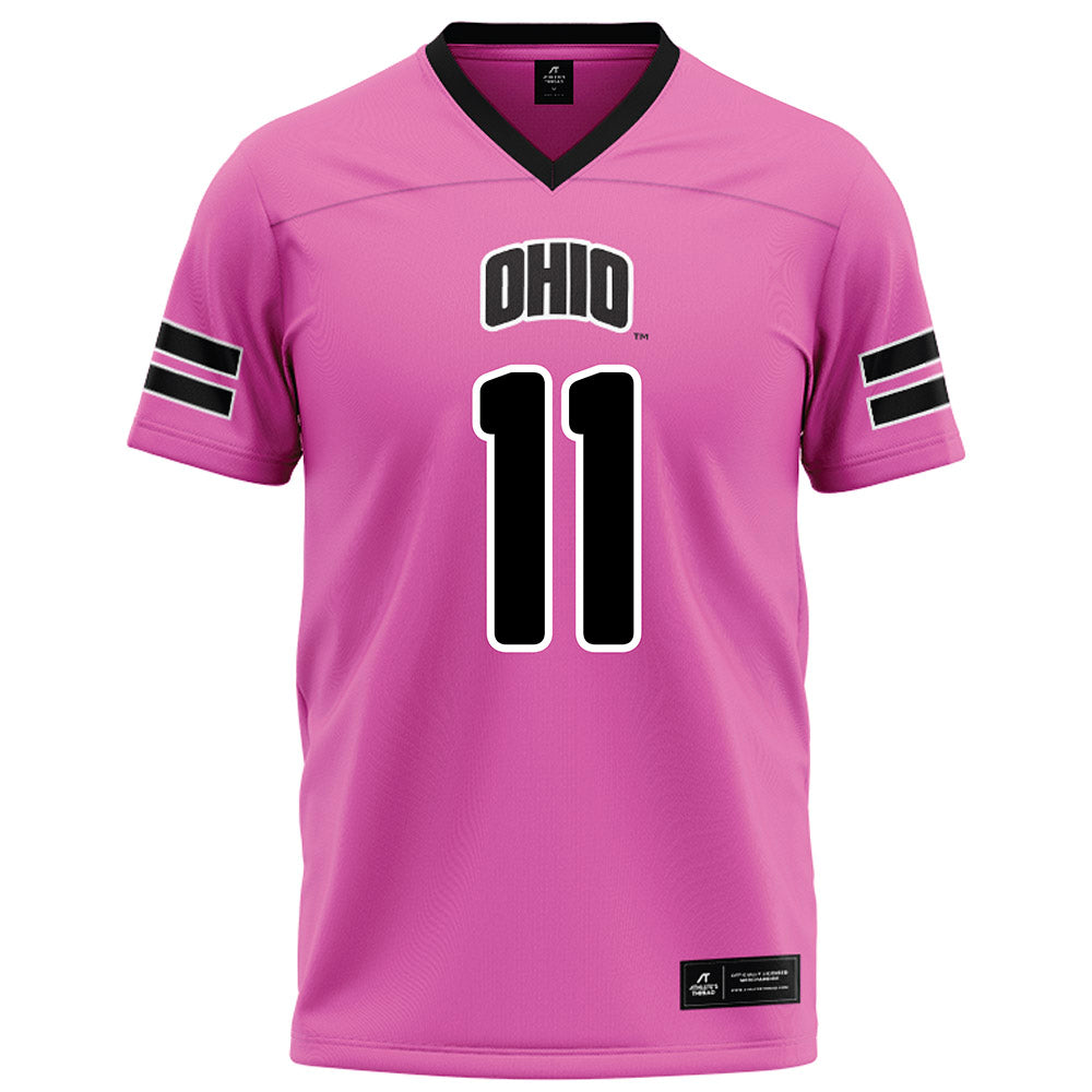 Ohio - NCAA Football : Evan Herrmann - Pink Football Jersey-0