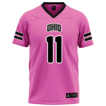 Ohio - NCAA Football : Evan Herrmann - Pink Football Jersey-0