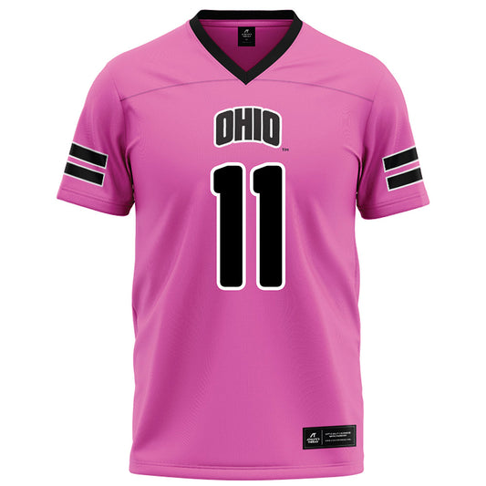 Ohio - NCAA Football : Evan Herrmann - Pink Football Jersey-0