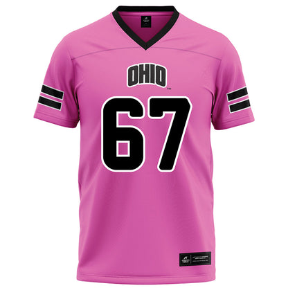 Ohio - NCAA Football : Kameron Wright - Pink Football Jersey