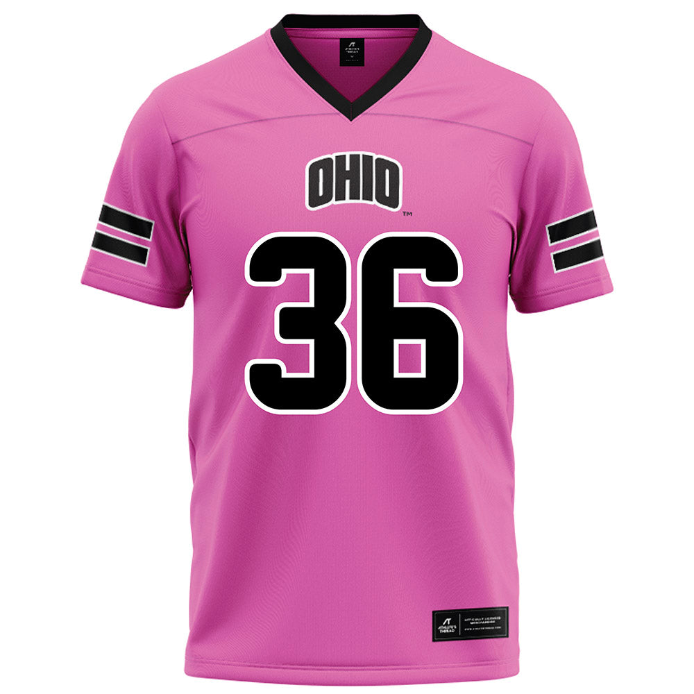 Ohio - NCAA Football : Parker Startz - Pink Football Jersey