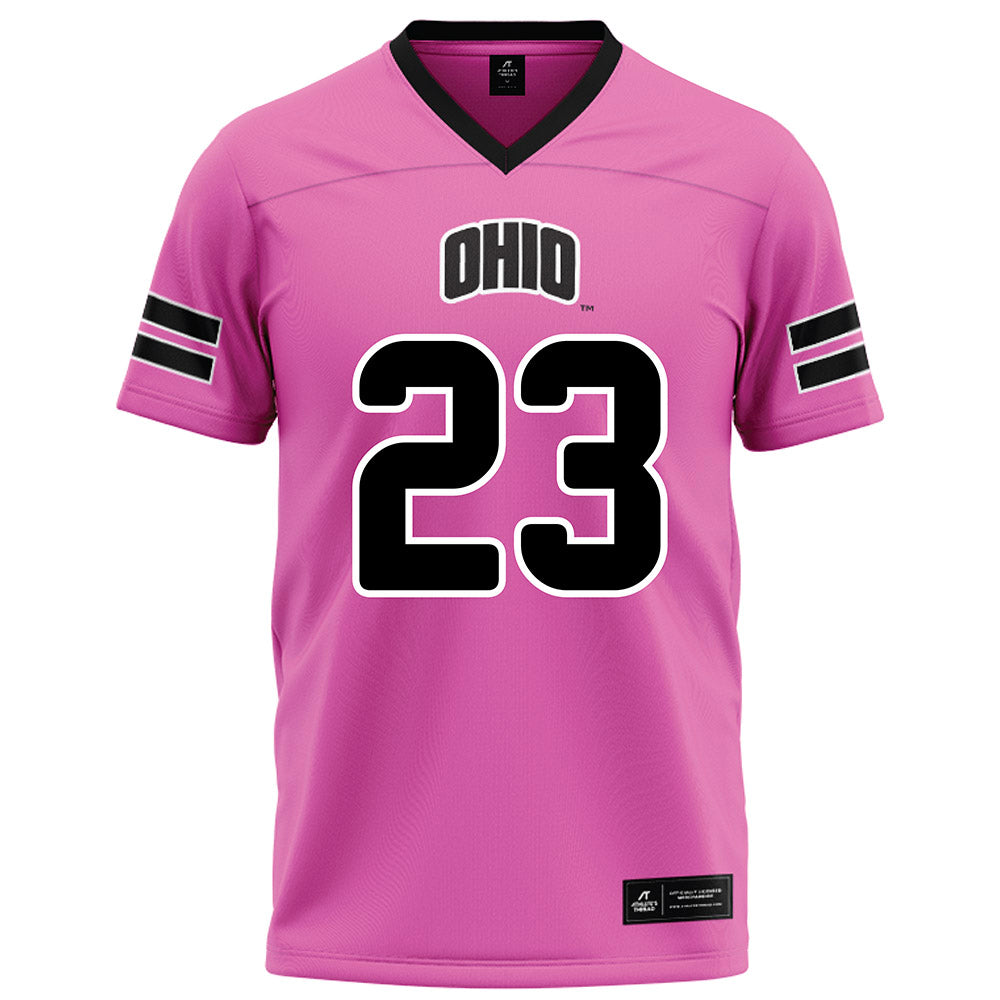 Ohio - NCAA Football : Riley Neer - Pink Football Jersey