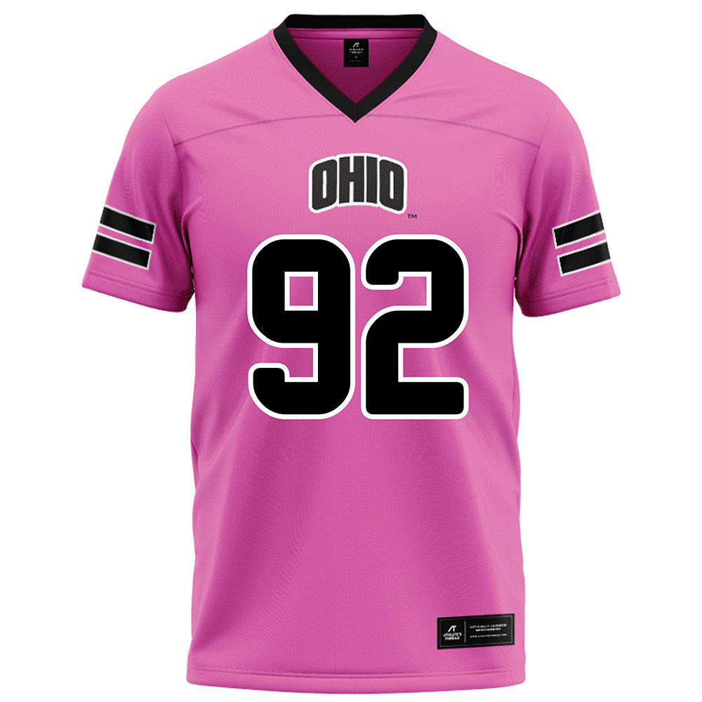 Ohio - NCAA Football : Robert Keuchler - Pink Football Jersey