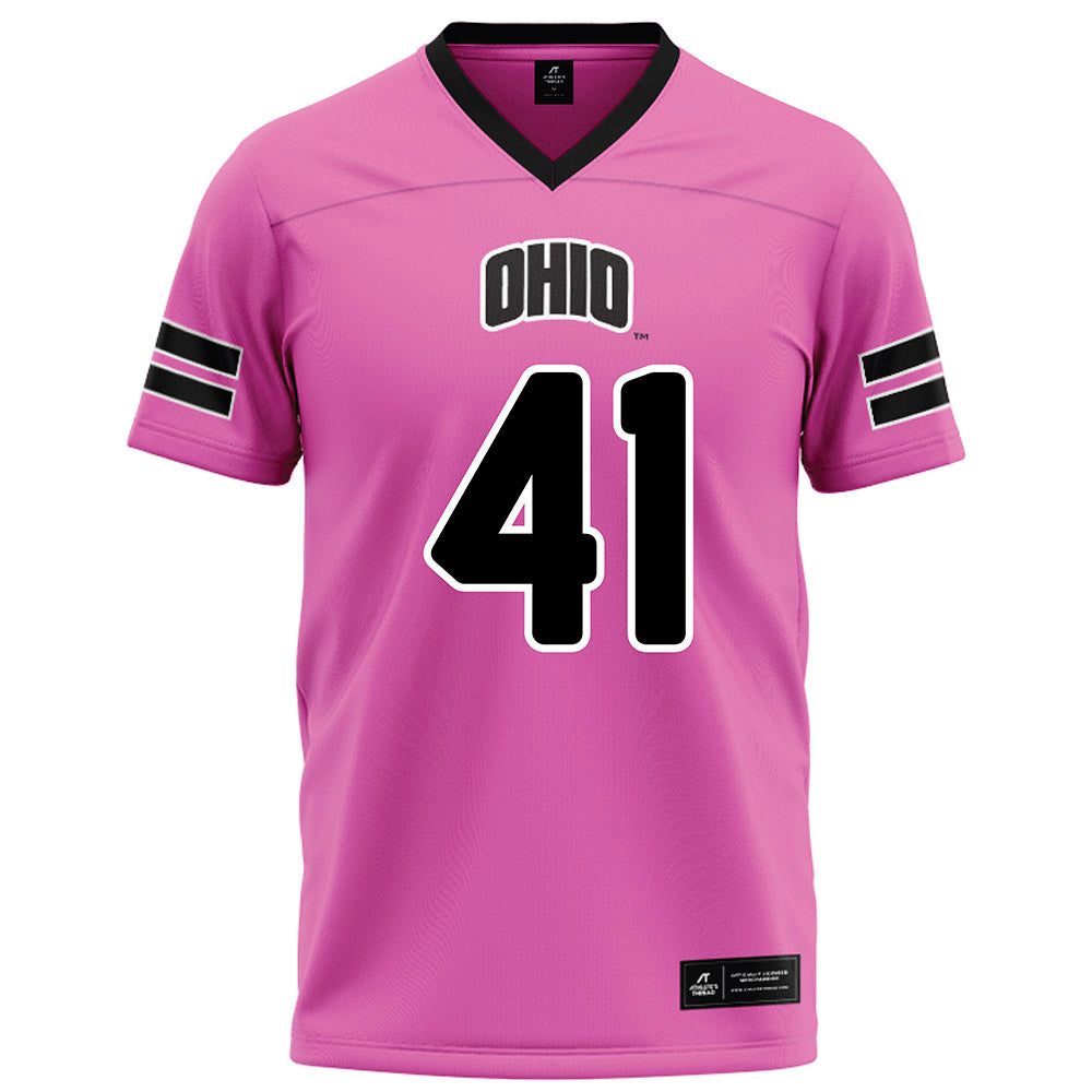 Ohio - NCAA Football : Creed Hill - Pink Football Jersey