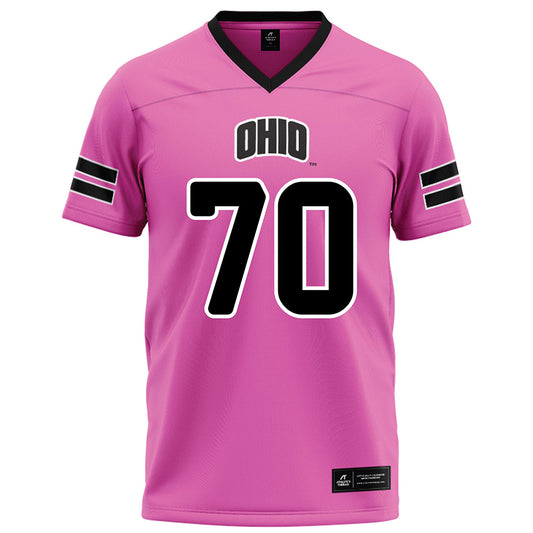 Ohio - NCAA Football : Brennan Meadows - Pink Football Jersey