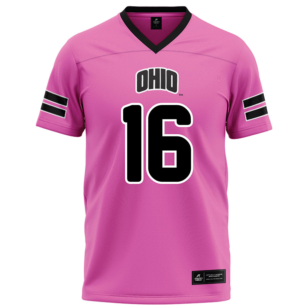 Ohio - NCAA Football : Matthew Papas - Pink Football Jersey-0