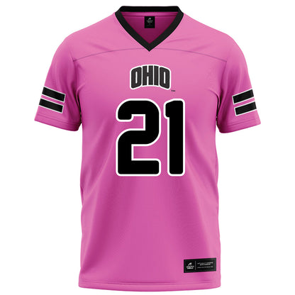 Ohio - NCAA Football : Donovan Walker - Pink Football Jersey