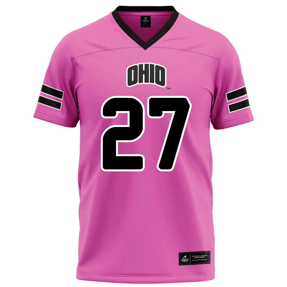 Ohio - NCAA Football : Jack Fries - Pink Football Jersey