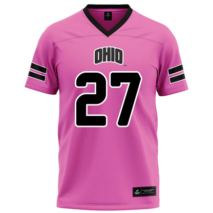 Ohio - NCAA Football : Jack Fries - Pink Football Jersey
